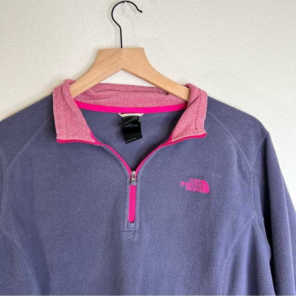 The North Face Purple and Pink Fleece Pullover Women’s Large - Picture 2 of 5